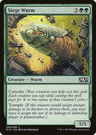 Siege Wurm [Magic 2015] | Gate City Games LLC