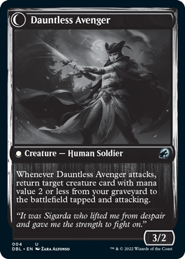 Bereaved Survivor // Dauntless Avenger [Innistrad: Double Feature] | Gate City Games LLC