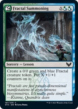 Fractal Summoning [Strixhaven: School of Mages] | Gate City Games LLC