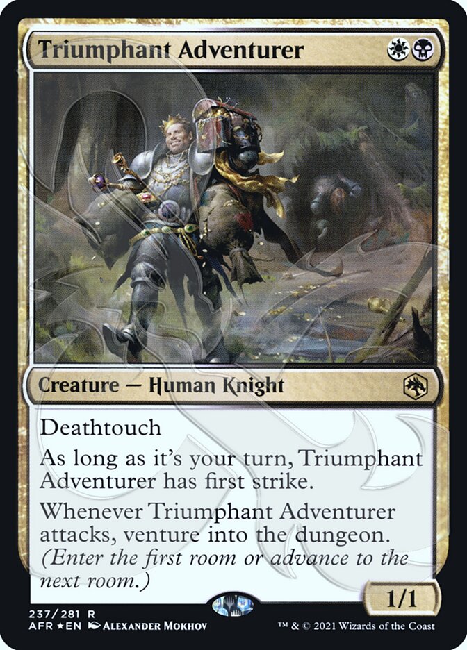 Triumphant Adventurer (Ampersand Promo) [Dungeons & Dragons: Adventures in the Forgotten Realms Promos] | Gate City Games LLC