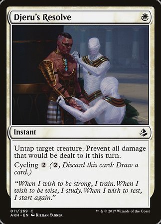 Djeru's Resolve [Amonkhet] | Gate City Games LLC