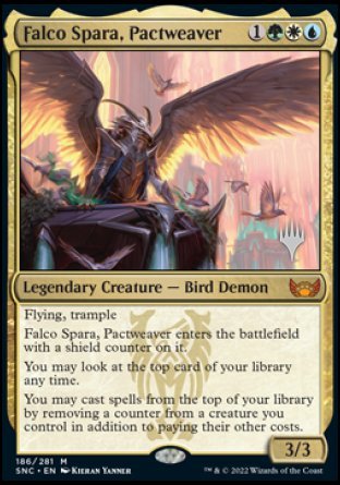 Falco Spara, Pactweaver (Promo Pack) [Streets of New Capenna Promos] | Gate City Games LLC