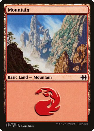 Mountain (63) [Duel Decks: Merfolk vs. Goblins] | Gate City Games LLC