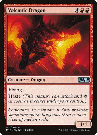 Volcanic Dragon [Core Set 2019] | Gate City Games LLC