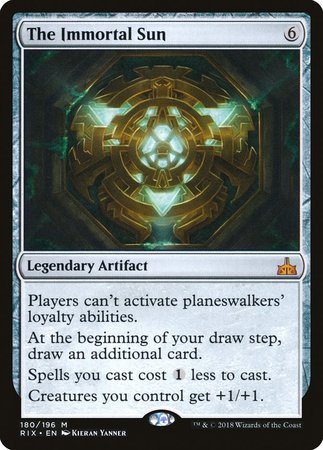 The Immortal Sun [Rivals of Ixalan] | Gate City Games LLC