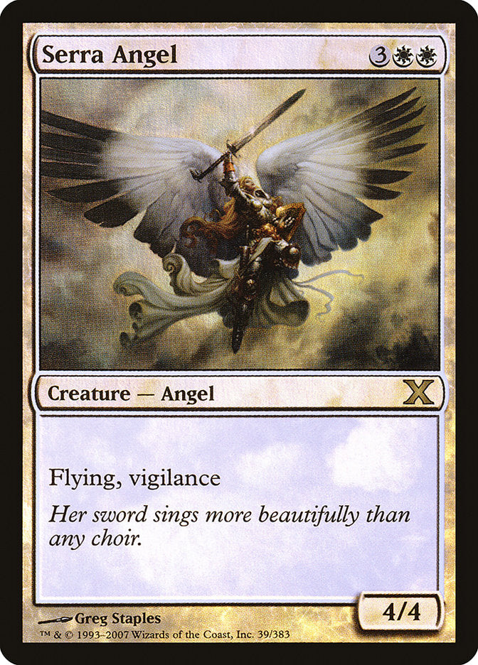 Serra Angel (Premium Foil) [Tenth Edition] | Gate City Games LLC