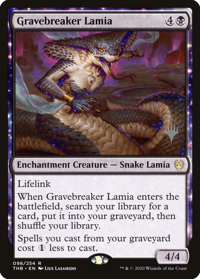 Gravebreaker Lamia (Promo Pack) [Theros Beyond Death Promos] | Gate City Games LLC