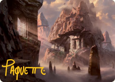 Mountain (277) Art Card (Gold-Stamped Signature) [Dungeons & Dragons: Adventures in the Forgotten Realms Art Series] | Gate City Games LLC