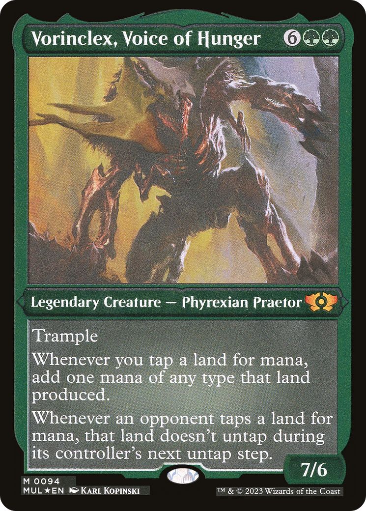 Vorinclex, Voice of Hunger (Foil Etched) [Multiverse Legends] | Gate City Games LLC