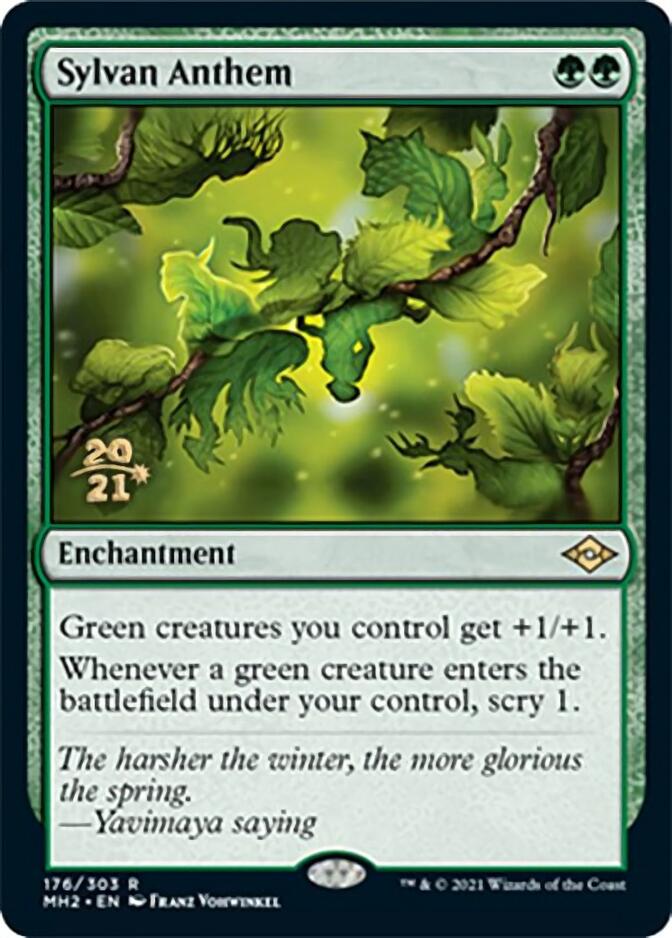 Sylvan Anthem [Modern Horizons 2 Prerelease Promos] | Gate City Games LLC