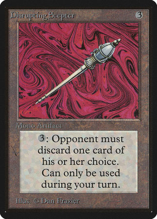 Disrupting Scepter [Limited Edition Beta] | Gate City Games LLC