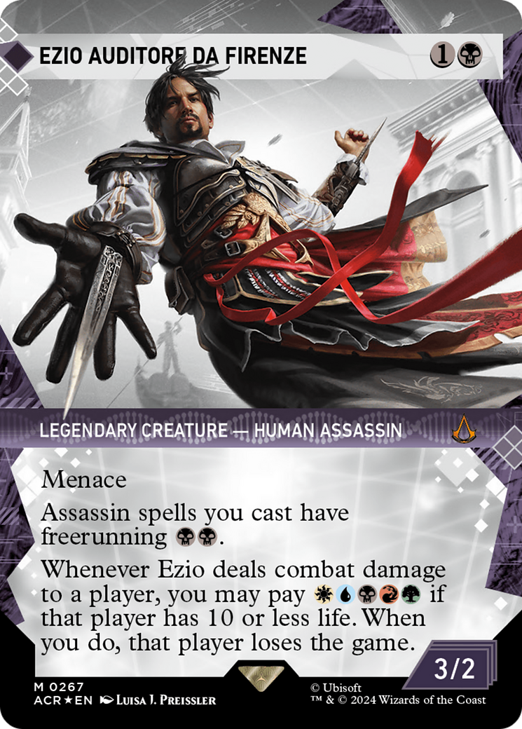 Ezio Auditore da Firenze (Showcase) (Textured Foil) [Assassin's Creed] | Gate City Games LLC
