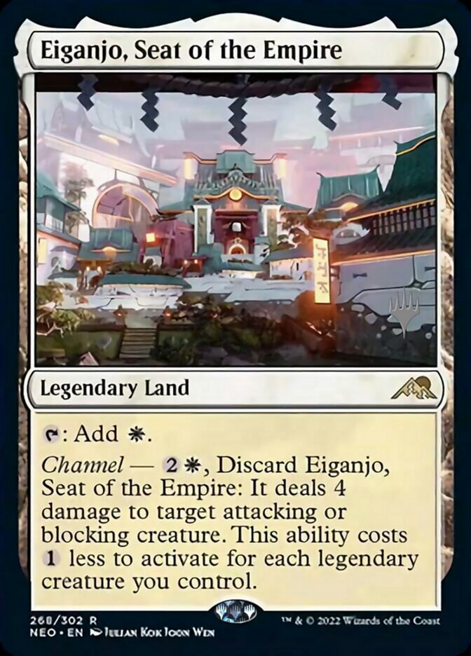 Eiganjo, Seat of the Empire (Promo Pack) [Kamigawa: Neon Dynasty Promos] | Gate City Games LLC