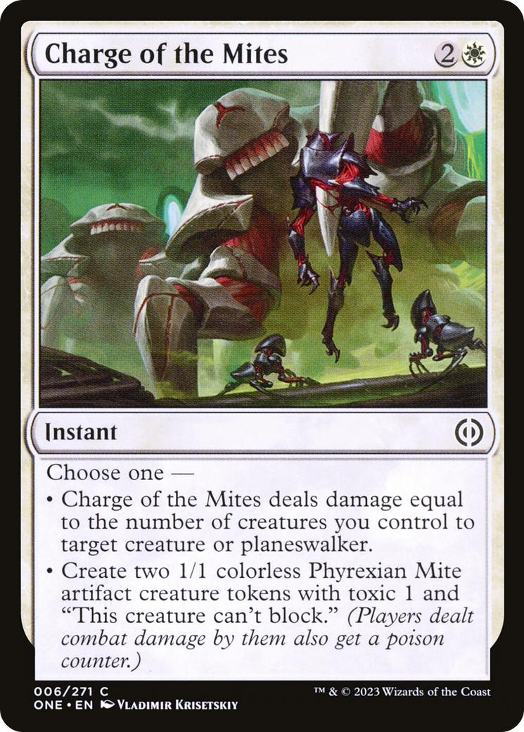 Charge of the Mites [Phyrexia: All Will Be One] | Gate City Games LLC