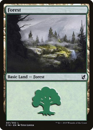 Forest (301) [Commander 2019] | Gate City Games LLC