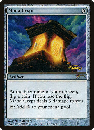 Mana Crypt [Judge Gift Cards 2011] | Gate City Games LLC