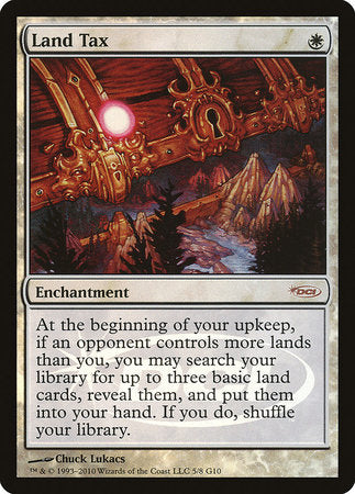 Land Tax [Judge Gift Cards 2010] | Gate City Games LLC