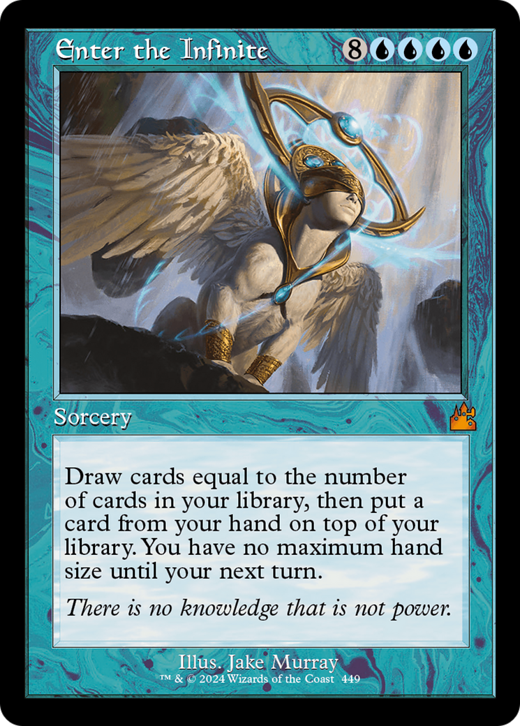 Enter the Infinite (Retro Frame) [Ravnica Remastered] | Gate City Games LLC