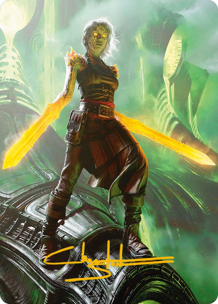 Nahiri, the Unforgiving Art Card (Gold-Stamped Signature) [Phyrexia: All Will Be One Art Series] | Gate City Games LLC