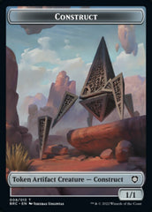 Construct (008) // Phyrexian Myr Double-Sided Token [The Brothers' War Commander Tokens] | Gate City Games LLC