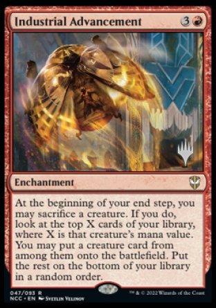 Industrial Advancement (Promo Pack) [Streets of New Capenna Commander Promos] | Gate City Games LLC