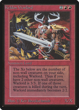 Keldon Warlord [Limited Edition Beta] | Gate City Games LLC