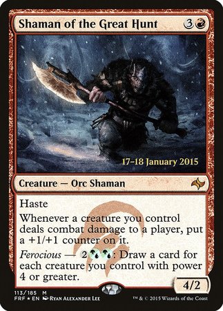 Shaman of the Great Hunt [Fate Reforged Promos] | Gate City Games LLC
