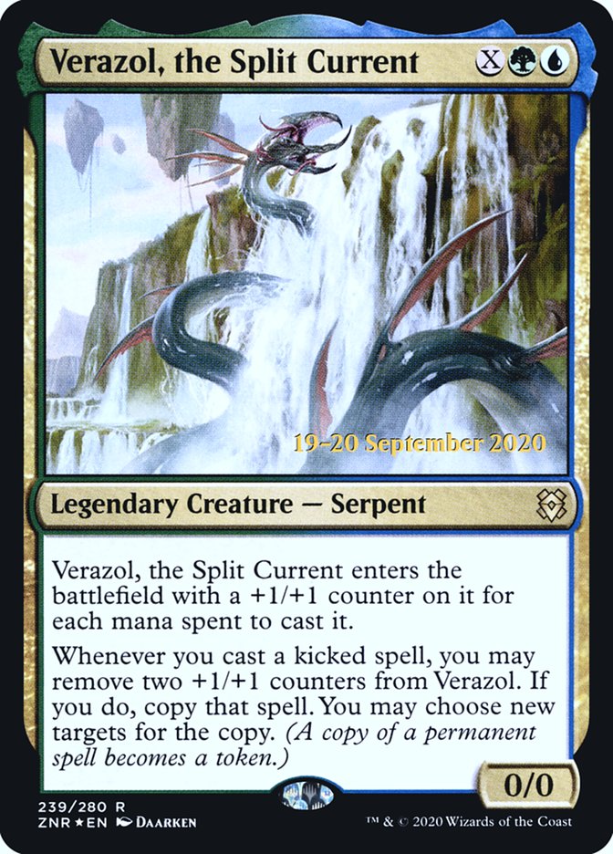 Verazol, the Split Current  [Zendikar Rising Prerelease Promos] | Gate City Games LLC