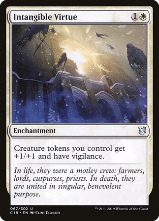 Intangible Virtue [Commander 2019] | Gate City Games LLC