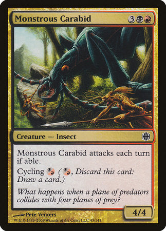 Monstrous Carabid [Alara Reborn] | Gate City Games LLC