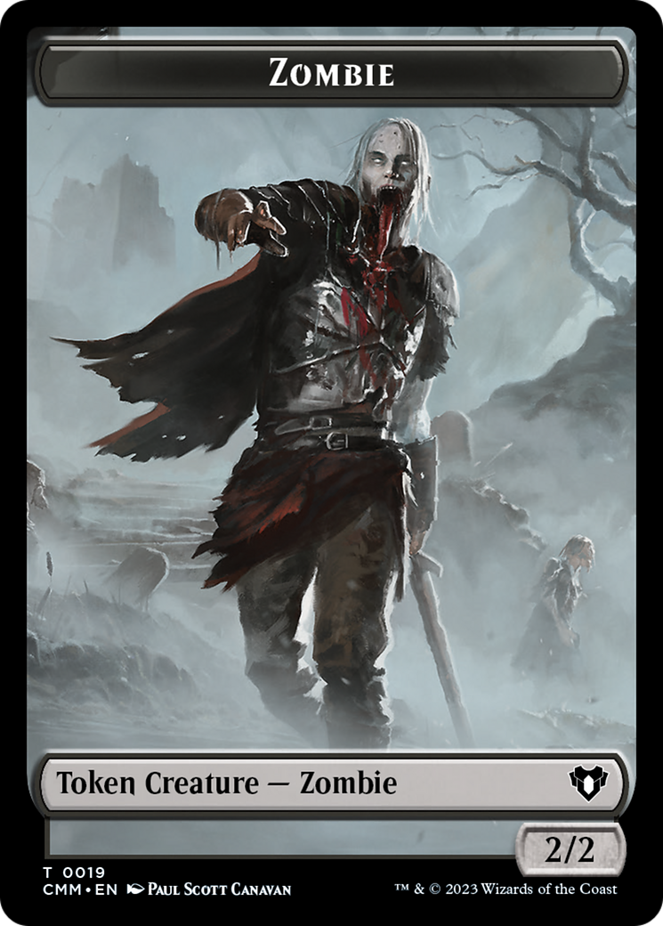 Zombie Token (19) [Commander Masters Tokens] | Gate City Games LLC