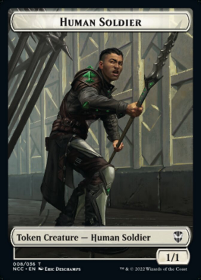 Eldrazi // Human Soldier Double-sided Token [Streets of New Capenna Commander Tokens] | Gate City Games LLC