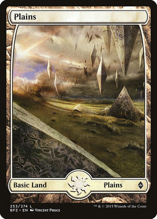 Plains (253) - Full Art [Battle for Zendikar] | Gate City Games LLC