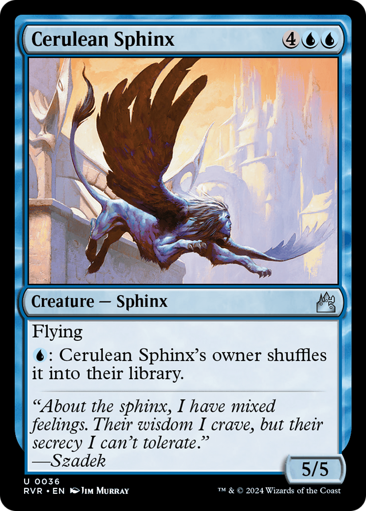 Cerulean Sphinx [Ravnica Remastered] | Gate City Games LLC