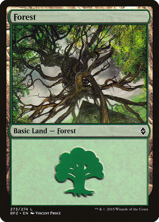 Forest (273) [Battle for Zendikar] | Gate City Games LLC