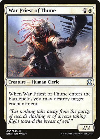 War Priest of Thune [Eternal Masters] | Gate City Games LLC