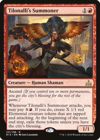 Tilonalli's Summoner [Rivals of Ixalan Promos] | Gate City Games LLC