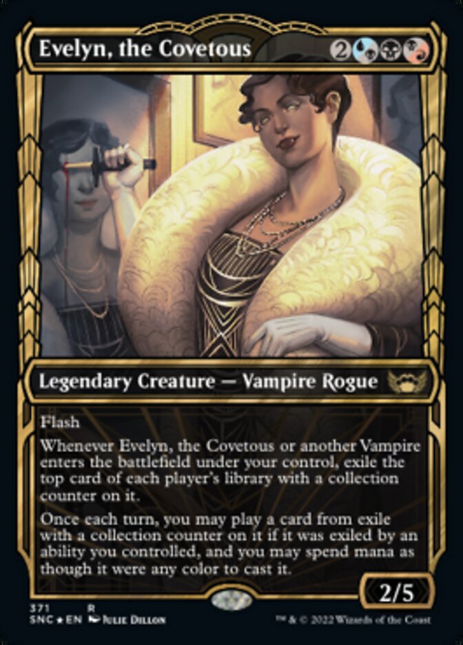 Evelyn, the Covetous (Showcase Golden Age Gilded Foil) [Streets of New Capenna] | Gate City Games LLC