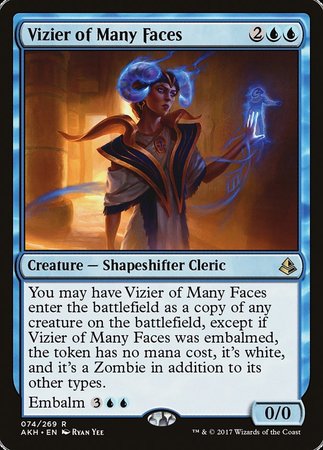 Vizier of Many Faces [Amonkhet] | Gate City Games LLC