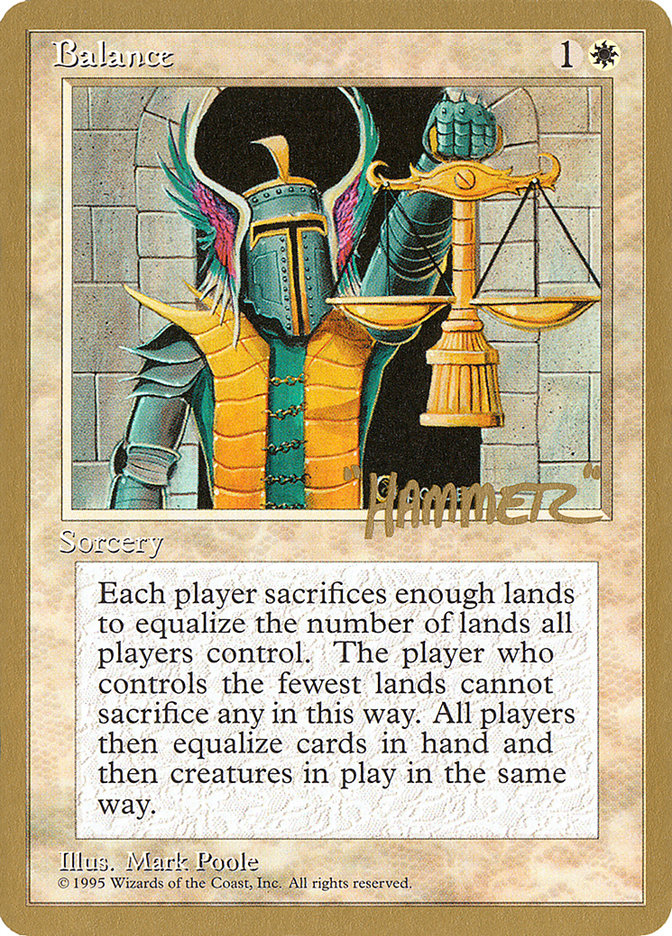 Balance (Shawn "Hammer" Regnier) [Pro Tour Collector Set] | Gate City Games LLC