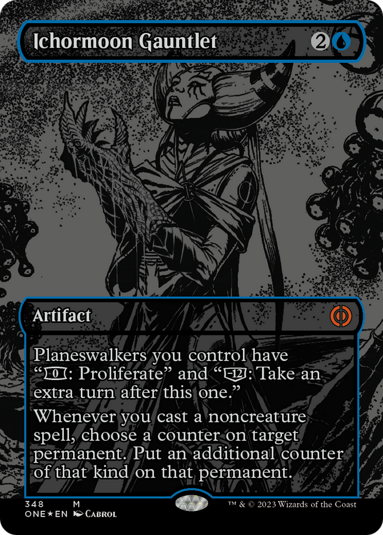 Ichormoon Gauntlet (Oil Slick Raised Foil) [Phyrexia: All Will Be One] | Gate City Games LLC