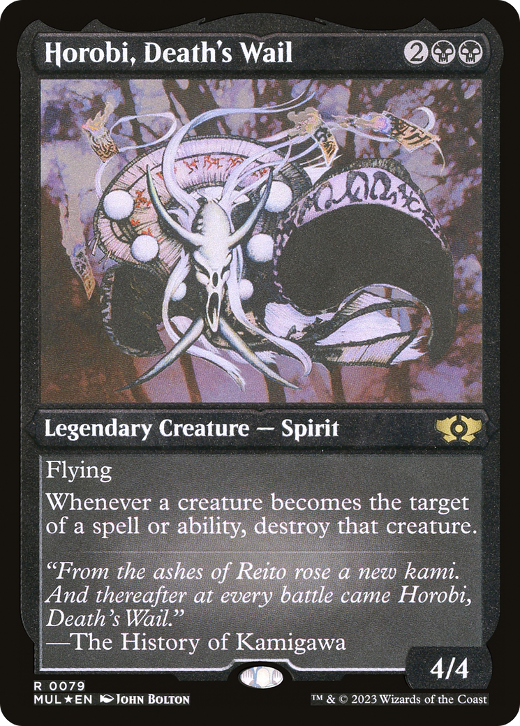 Horobi, Death's Wail (Foil Etched) [Multiverse Legends] | Gate City Games LLC