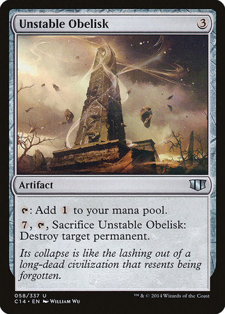 Unstable Obelisk [Commander 2014] | Gate City Games LLC