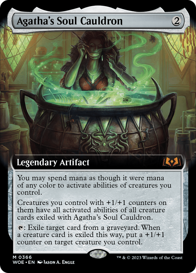 Agatha's Soul Cauldron (Extended Art) [Wilds of Eldraine] | Gate City Games LLC