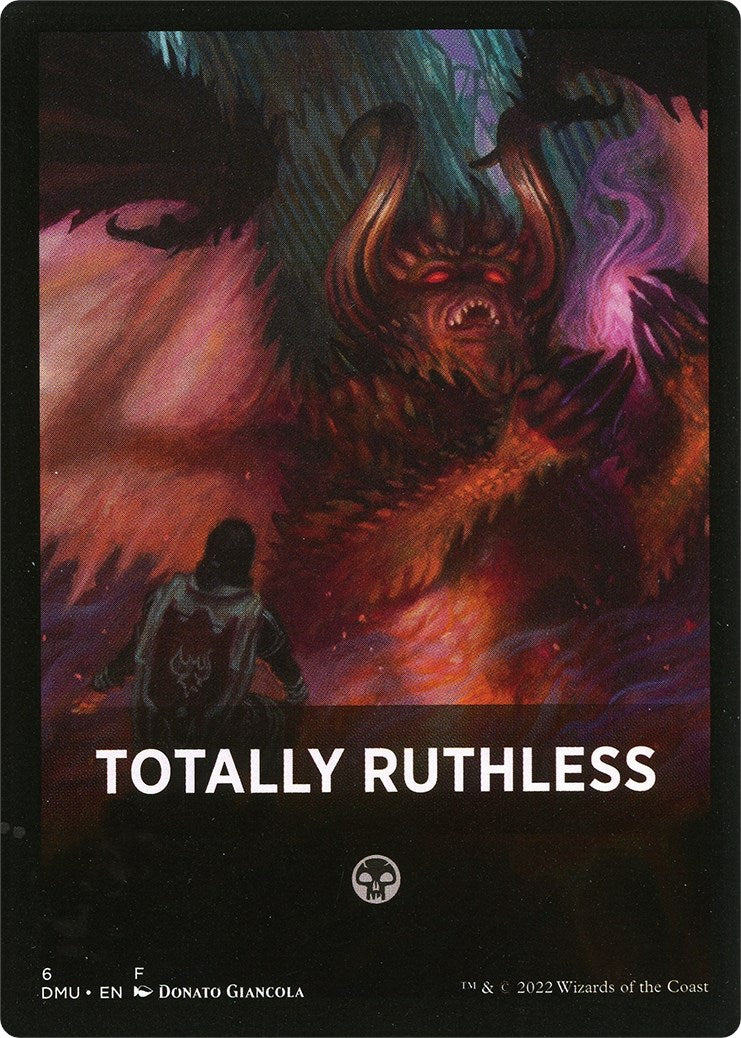 Totally Ruthless Theme Card [Dominaria United Tokens] | Gate City Games LLC