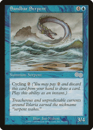 Sandbar Serpent [Urza's Saga] | Gate City Games LLC