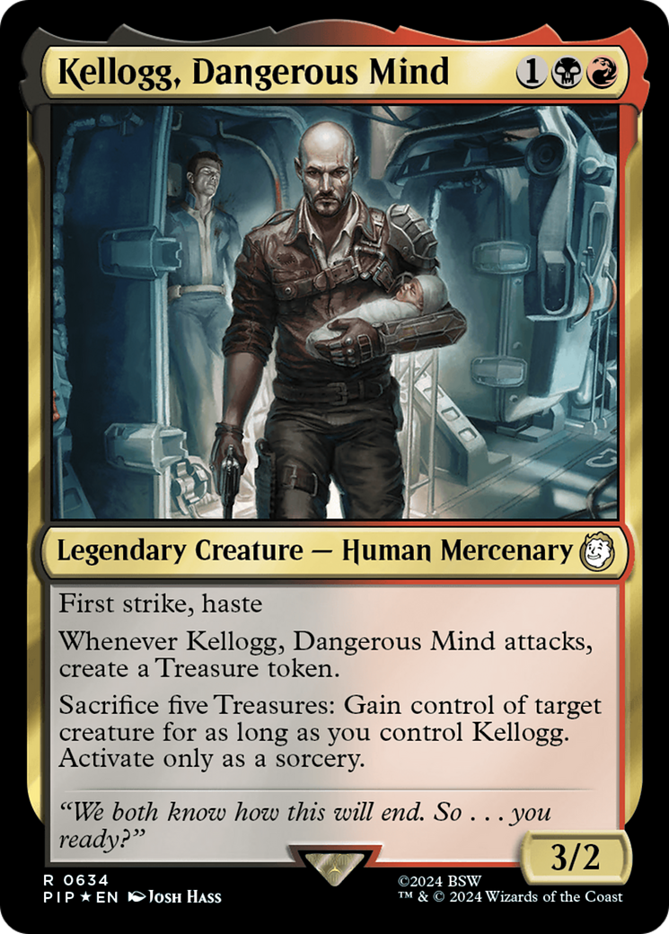 Kellogg, Dangerous Mind (Surge Foil) [Fallout] | Gate City Games LLC