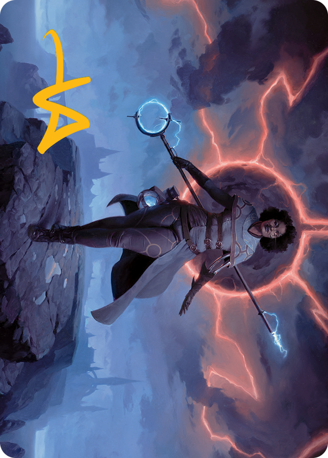 Rona, Herald of Invasion Art Card (Gold-Stamped Signature) [March of the Machine Art Series] | Gate City Games LLC