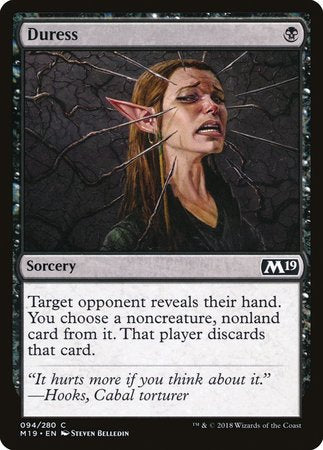 Duress [Core Set 2019] | Gate City Games LLC