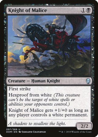 Knight of Malice [Dominaria] | Gate City Games LLC